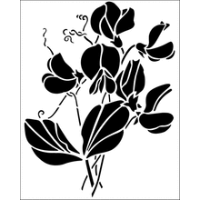 Пример трафарета Мотив с горошком 1