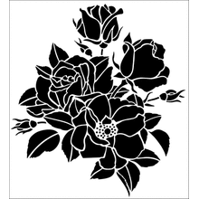 Пример трафарета Розы 3