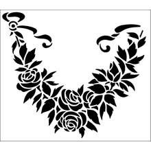 Пример трафарета Малые розы