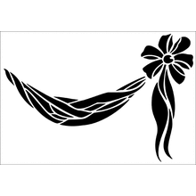 Пример трафарета Занавес с розетками