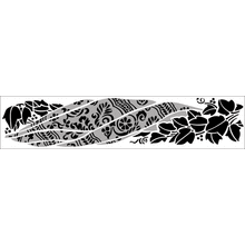 Пример трафарета Плющ и дамаст