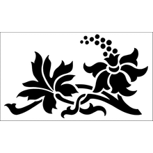 Пример трафарета Бордюр Дамаст