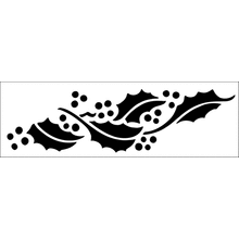 Пример трафарета Падубный бордюр