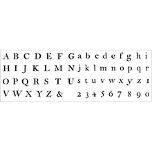 Пример трафарета Георгианский алфавит