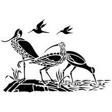 Пример трафарета Цапли