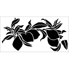 Пример трафарета Лимонный бордюр