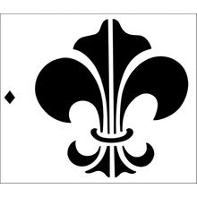 Пример трафарета Флер де лю 7