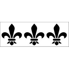 Пример трафарета Флер де лю 10