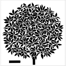 Пример трафарета Лавр благородный