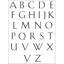 Пример трафарета Троянский алфавит