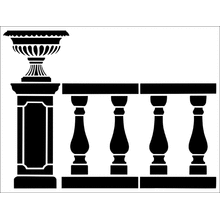 Пример трафарета Баллюстрада 1