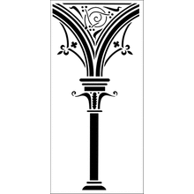 Пример трафарета Готические арки