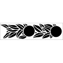 Пример трафарета Простые апельсины