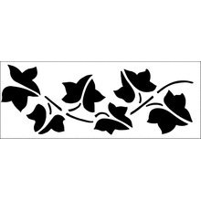 Пример трафарета Простые листья