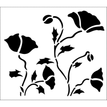 Пример трафарета Простые маки