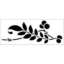 Пример трафарета Осенние ягоды