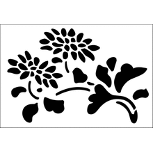 Пример трафарета Хризантема 1