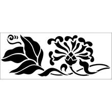 Пример трафарета Жимолость 1