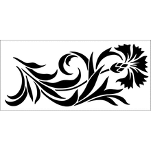 Пример трафарета Василек 1