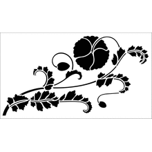 Пример трафарета Викторианский мак