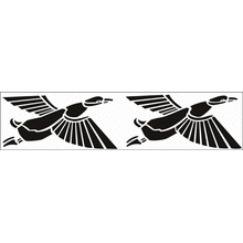 Пример трафарета Летящие утки