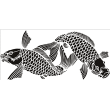 Пример трафарета Карпы 1