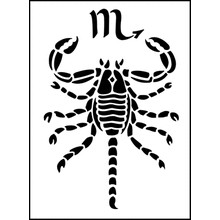 Пример трафарета Скорпион 3