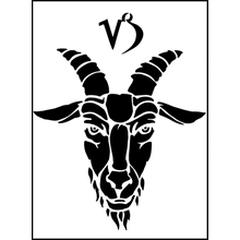 Пример трафарета Козерог 3