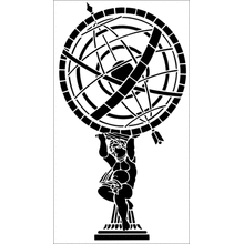 Пример трафарета Планисфера