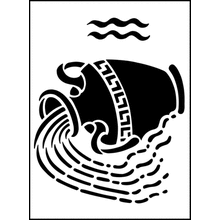 Пример трафарета Водолей 3