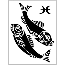 Пример трафарета Рыбы 3