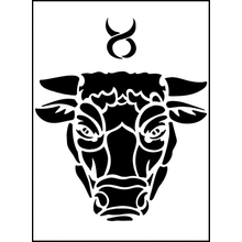 Пример трафарета Телец 3