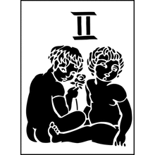 Пример трафарета Близнецы 3