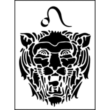 Пример трафарета Лев 3