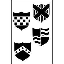 Пример трафарета Щиты