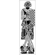 Пример трафарета Рыцарь 1