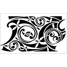 Пример трафарета Бордюр 236