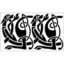 Пример трафарета Бордюр 250