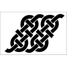 Пример трафарета Бордюр 261