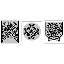 Пример трафарета Кельтский крест