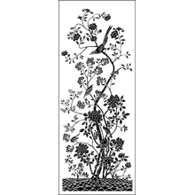 Пример трафарета Колокольчиковый узор 2