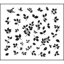 Пример трафарета Конструктор листьев