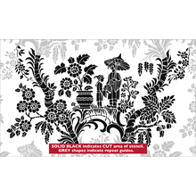 Пример трафарета Мандариновый повтор