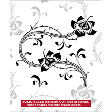 Пример трафарета Страстоцвет