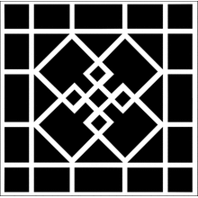 Пример трафарета Плитка 23