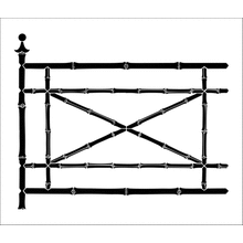 Пример трафарета Бамбуковая изгородь