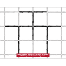 Пример трафарета Квадратная решетка