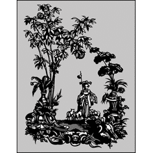 Пример трафарета Пастушка