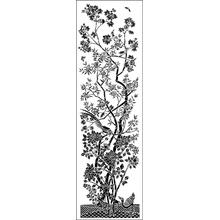 Пример трафарета Панель с фазаном 2