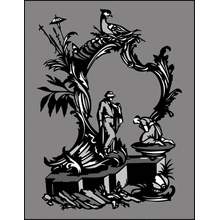 Пример трафарета Уездная любовь